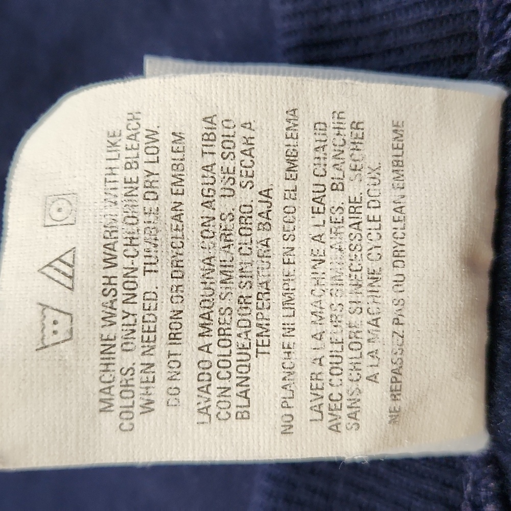 Vintage Jerzees Womens Blue Sweatshirt Cardigan Size XL 90s Cabin Cottagecore - Picture 10 of 11